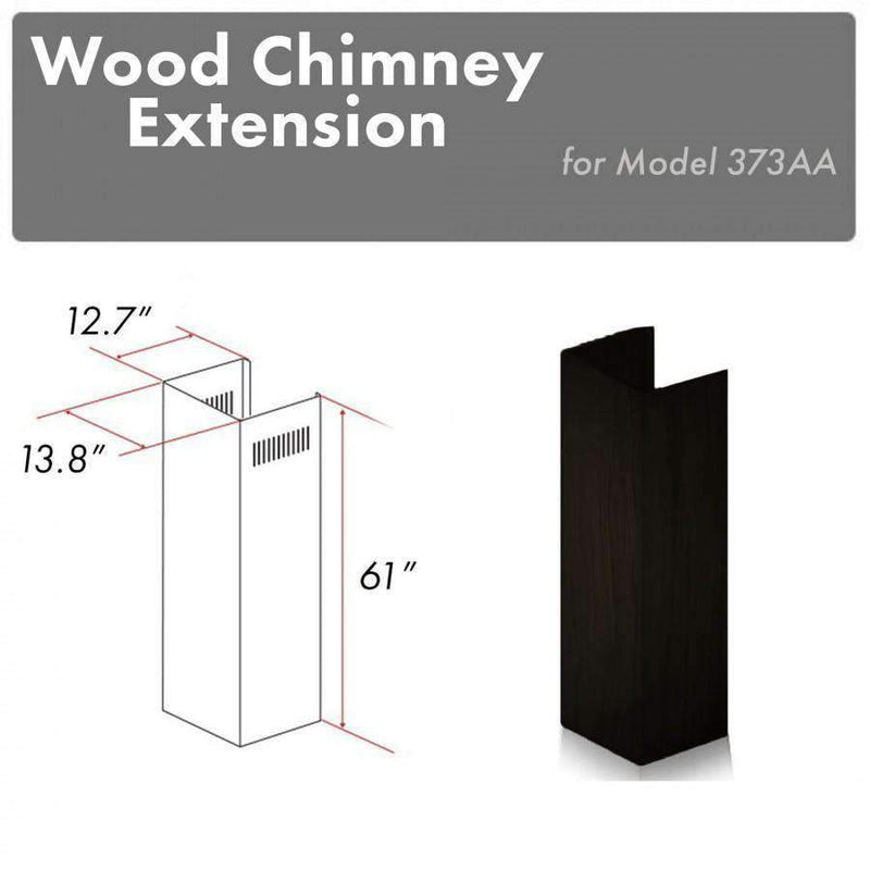 ZLINE 61" Wooden Chimney Extension for Ceilings up to 12.5', 373AA-E Range Hood Accessories ZLINE 