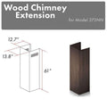 ZLINE 61" Wooden Chimney Extension for Ceilings up to 12.5', 373NN-E Range Hood Accessories ZLINE 