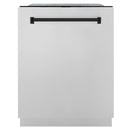 ZLINE Autograph Edition 3-Piece Appliance Package - 36" Dual Fuel Range, Wall Mounted Range Hood, & 24" Tall Tub Dishwasher in Stainless Steel with Matte Black Trim (3AKP-RARHDWM36-MB) Appliance Package ZLINE 