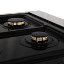 ZLINE Autograph Edition 3-Piece Appliance Package - 36" Dual Fuel Range, Wall Mounted Range Hood, & 24" Tall Tub Dishwasher in Stainless Steel with Matte Black Trim (3AKP-RARHDWM36-MB) Appliance Package ZLINE 