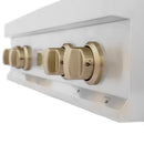 ZLINE Autograph Edition 30" Porcelain Rangetop with 4 Gas Burners in Stainless Steel and Champagne Bronze Accents (RTZ-30-CB) Rangetops ZLINE 