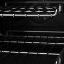 ZLINE Autograph Edition 4-Piece Appliance Package - 36-Inch Dual Fuel Range, Refrigerator, Wall Mounted Range Hood, and 24-Inch Tall Tub Dishwasher in Black Stainless Steel with Gold Trim (4AKPR-RABRHDWV36-G)