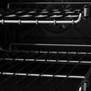 ZLINE Autograph Edition 36" 4.6 cu. ft. Dual Fuel Range with Gas Stove and Electric Oven in Stainless Steel with White Matte Door and Matte Black Accents (RAZ-WM-36-MB) Ranges ZLINE 