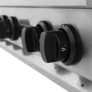 ZLINE Autograph Edition 36" Porcelain Rangetop with 6 Gas Burners in DuraSnow® Stainless Steel and Matte Black Accents (RTSZ-36-MB) Rangetops ZLINE 