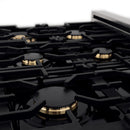 ZLINE Autograph Edition 48" 6.0 cu. ft. Dual Fuel Range with Gas Stove and Electric Oven in DuraSnow® Stainless Steel with White Matte Door and Matte Black Accents (RASZ-WM-48-MB) Ranges ZLINE 
