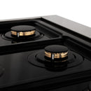 ZLINE Autograph Edition 48" 6.0 cu. ft. Dual Fuel Range with Gas Stove and Electric Oven in DuraSnow® Stainless Steel with White Matte Door and Matte Black Accents (RASZ-WM-48-MB) Ranges ZLINE 
