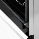 ZLINE Autograph Edition 48" 6.0 cu. ft. Dual Fuel Range with Gas Stove and Electric Oven in DuraSnow® Stainless Steel with White Matte Door and Matte Black Accents (RASZ-WM-48-MB) Ranges ZLINE 