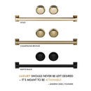 ZLINE Autograph Edition 48" Porcelain Rangetop with 7 Gas Brass Burners in Stainless Steel and Gold Accents (RTZ-48-MB) Rangetops ZLINE 