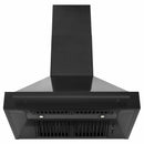 ZLINE 36-Inch Wall Mount Range Hood in Black Stainless Steel (BS655-36-BS)