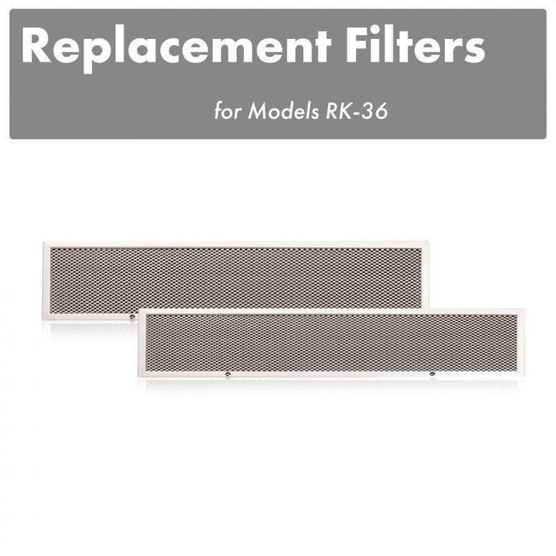 ZLINE Charcoal Filters (Set of 2) for 36" Under Cabinet Range Hoods (CF-RK-36) Range Hood Accessories ZLINE 