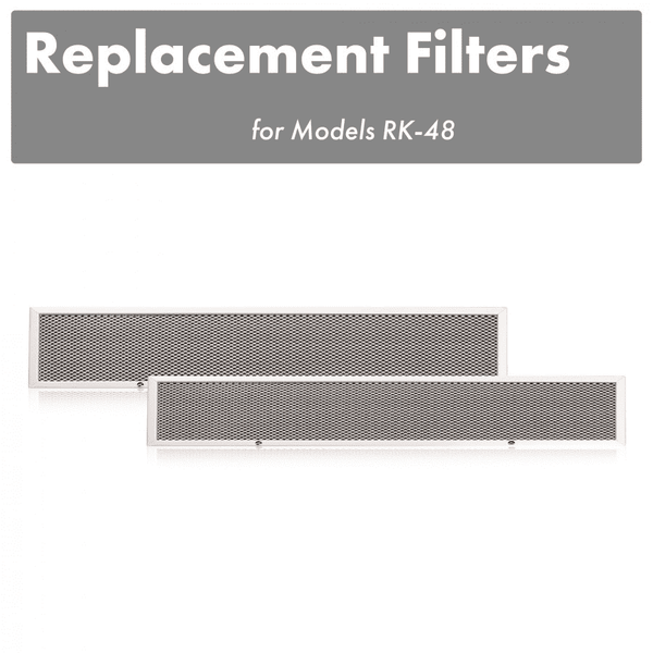 ZLINE Charcoal Filters (Set of 2) for 48" Under Cabinet Range Hoods (CF-RK-48) Range Hood Accessories ZLINE 