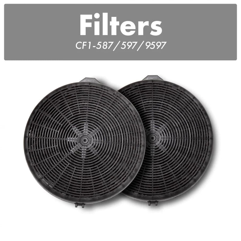 ZLINE Charcoal Replacement Filters for Models 587, 597, and 9597 (Set of 2) (CF1-587/597/9597)