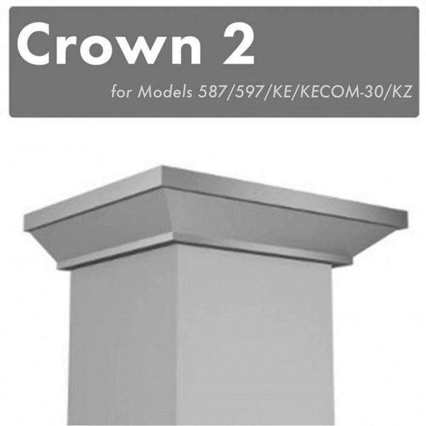 ZLINE Crown Molding #2 for Wall Range Hood (CM2-587/597/KE/KECOM-30/KZ) Range Hood Accessories ZLINE 