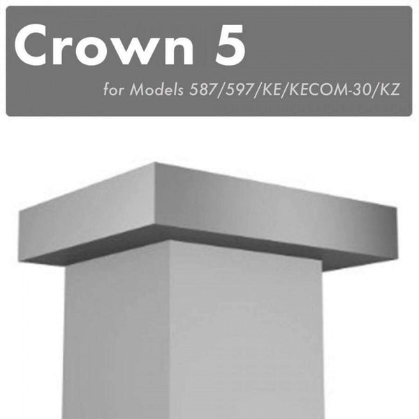 ZLINE Crown Molding #5 for Wall Range Hood (CM5-587/597/KE/KECOM-30/KZ) Range Hood Accessories ZLINE 