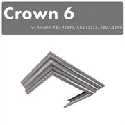 ZLINE Crown Molding #6 for Designer Wall Range Hood in Stainless Steel (CM6-KB-S304)