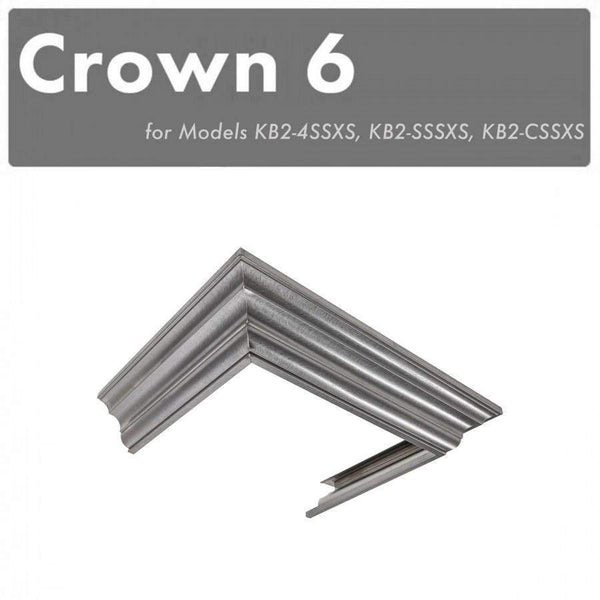 ZLINE Crown Molding #6 for Designer Wall Range Hood (CM6-KB-S304) Range Hood Accessories ZLINE 