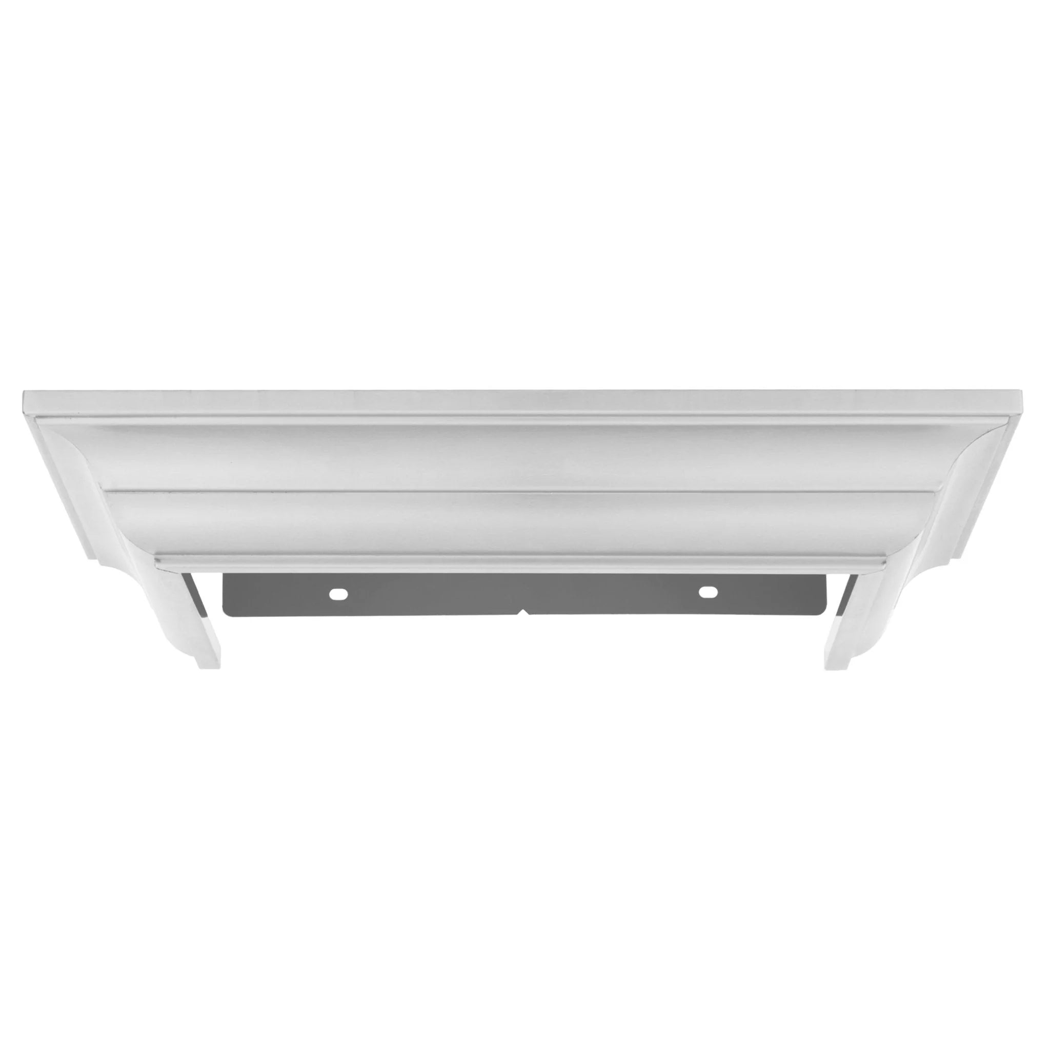 ZLINE crown molding profile 6, underside view with black mounting channel