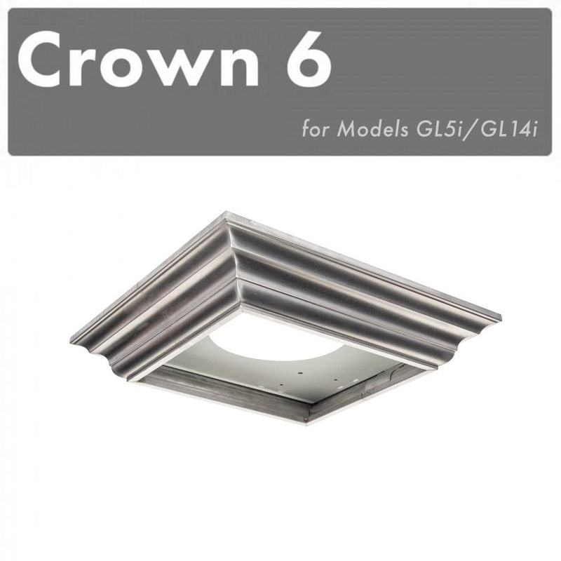 ZLINE Crown Molding Profile 6 for Wall Mount Range Hoods (CM6V-GL5i)