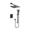 ZLINE Crystal Bay Thermostatic Shower System in Matte Black (CBY-SHS-T2-MB)