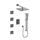ZLINE Crystal Bay Thermostatic Shower System with Body Jets in Gun Metal (CBY-SHS-T3-GM) Shower System ZLINE 