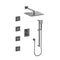 ZLINE Crystal Bay Thermostatic Shower System with Body Jets in Gun Metal (CBY-SHS-T3-GM)