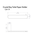 ZLINE Crystal Bay Toilet Paper Holder in Chrome (CBY-TP-CH) Bathroom Accessories ZLINE 