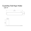 ZLINE Crystal Bay Bathroom Accessories Package with Towel Rail, Hook, Ring and Toliet Paper Holder in Matte Black (4BP-CBYACC-MB)