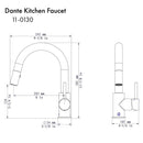 ZLINE Dante Kitchen Faucet in Gun Metal (DNT-KF-GM) Kitchen Faucet ZLINE 