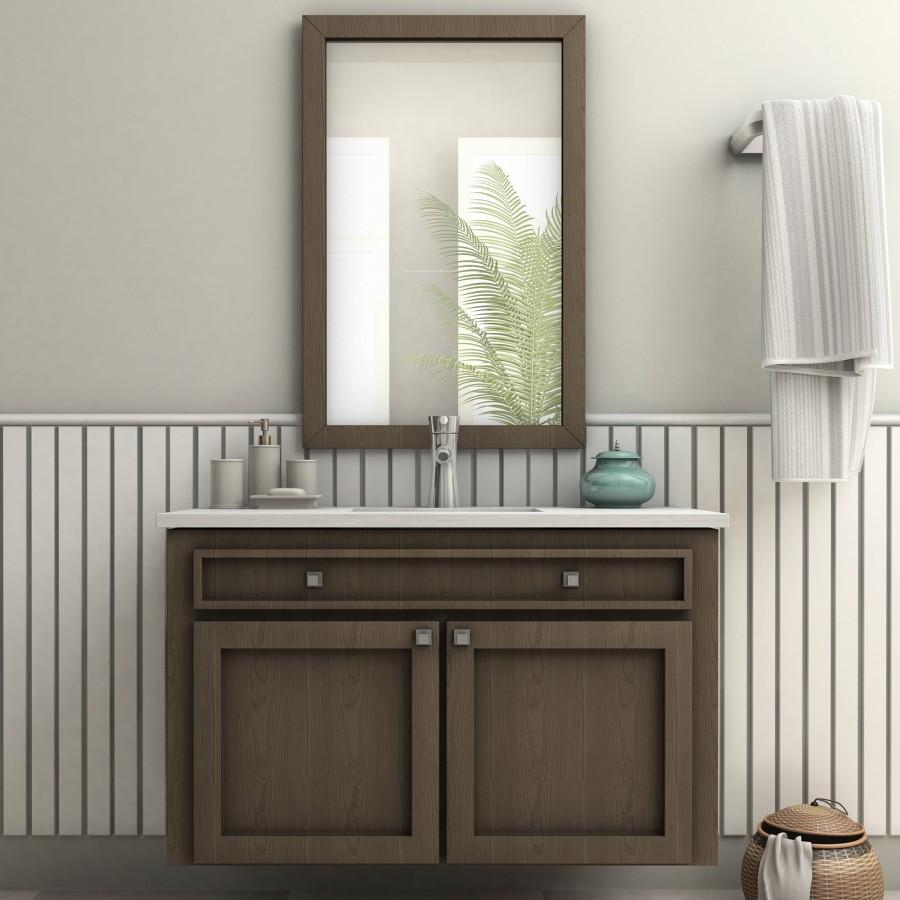 Chrome bath sink faucet with arched spout and single lever handle