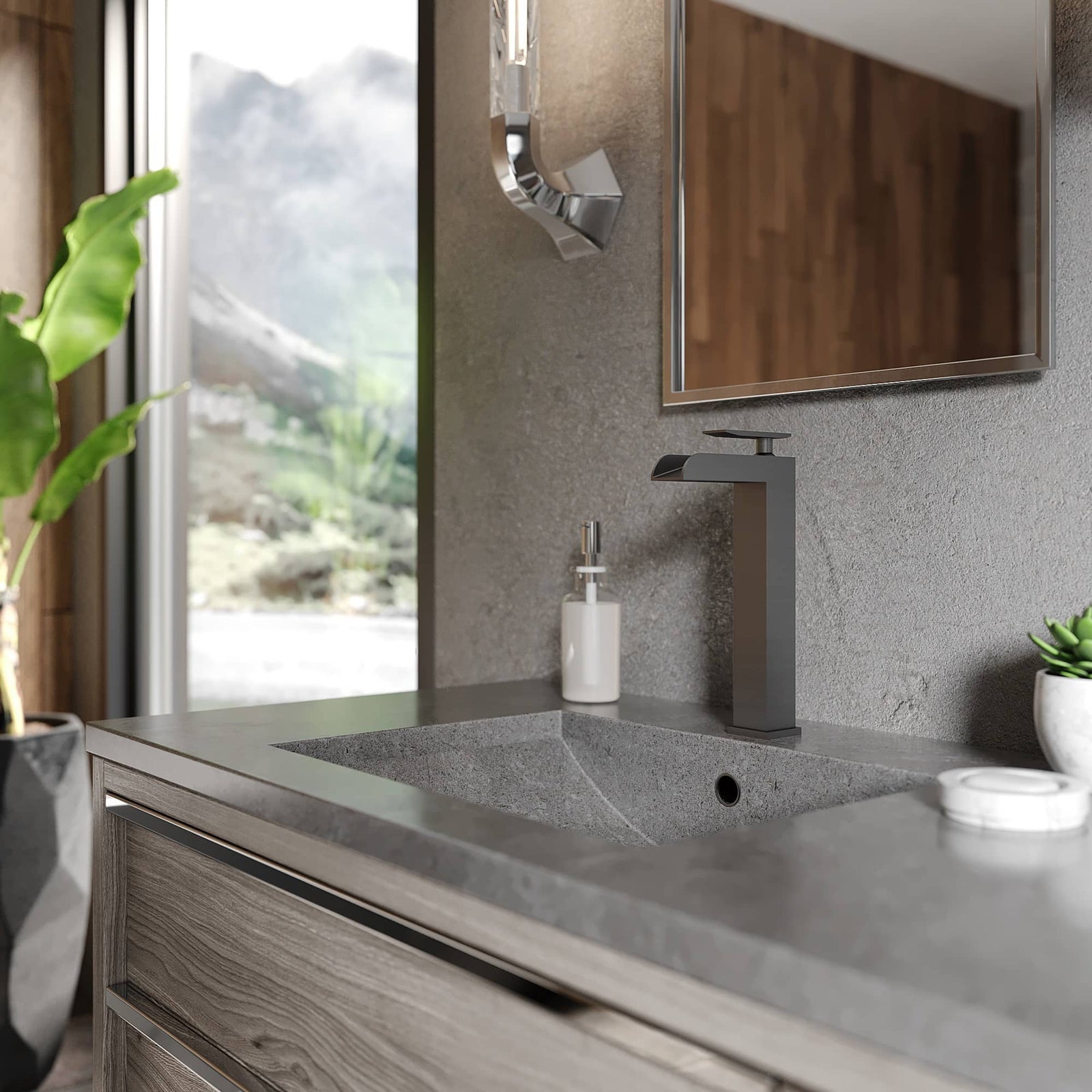 ZLINE Eagle Falls Bath Faucet in Gun Metal (EAG-BF-GM)