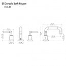 ZLINE El Dorado Bath Faucet in Brushed Nickel (ELD-BF-BN) Bathroom Faucet ZLINE 