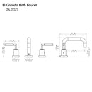 ZLINE El Dorado Bath Faucet in Matte Black (ELD-BF-MB) Bathroom Faucet ZLINE 