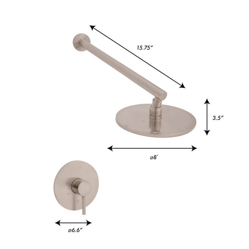 ZLINE El Dorado Shower Faucet in Brushed Nickel (ELD-SHF-BN) Shower System ZLINE 