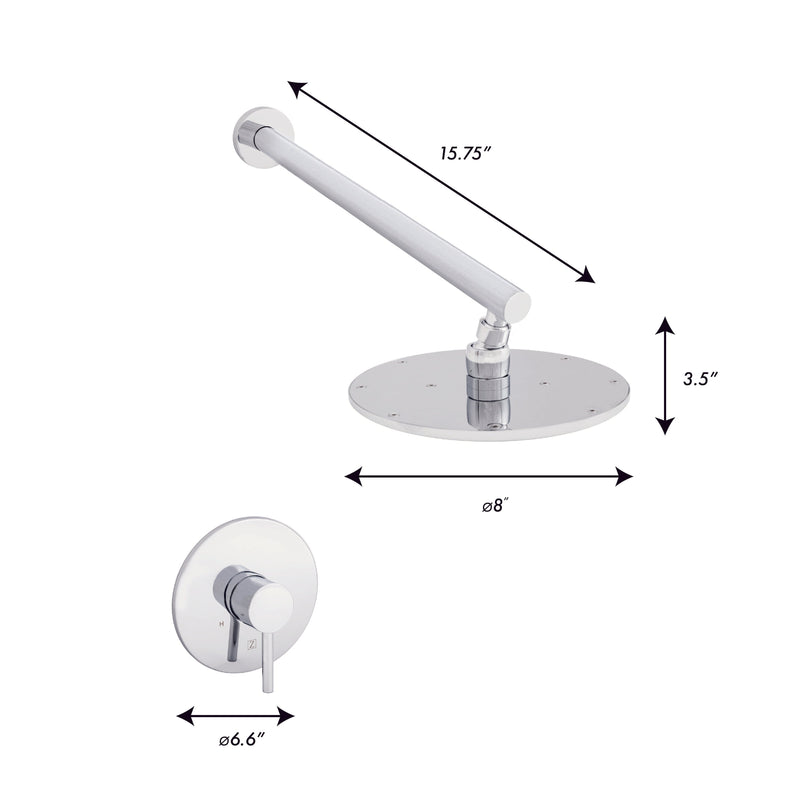 ZLINE El Dorado Shower Faucet in Chrome (ELD-SHF-CH) Shower System ZLINE 