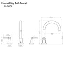 ZLINE Emerald Bay Bath Faucet in Gun Metal (EMBY-BF-GM) Bathroom Faucet ZLINE 