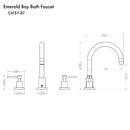 ZLINE Emerald Bay Bath Faucet in Polished Gold (EMBY-BF-PG) Kitchen Faucet ZLINE 