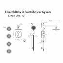 ZLINE Emerald Bay Thermostatic Shower System with Body Jets in Polished Gold (EMBY-SHS-T3-PG) Shower System ZLINE 