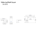 ZLINE Fallen Leaf Bath Faucet in Brushed Nickel (FLF-BF-BN) Bathroom Faucet ZLINE 