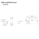 ZLINE Fallen Leaf Bath Faucet in Chrome (FLF-BF-CH) Bathroom Faucet ZLINE 