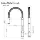 ZLINE Incline Kitchen Faucet in Brushed Nickel (INC-KF-BN) Kitchen Faucet ZLINE 