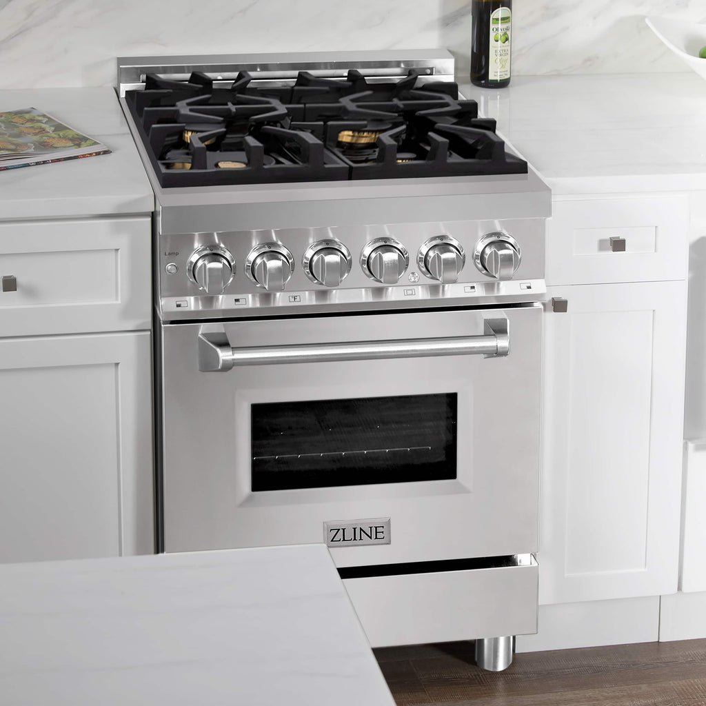 Z Line Ranges ZLINE 24-inch Legacy Series Dual Fuel Range with Gas Stove and 2.8 Cu.