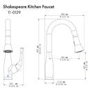 ZLINE Shakespeare Kitchen Faucet in Chrome (SHK-KF-CH) Kitchen Faucet ZLINE 