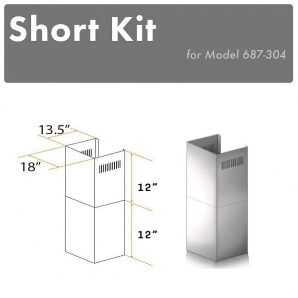 ZLINE Short Kit for 8' Ceilings-Outdoor Wall (SK-687-304) Range Hood Accessories ZLINE 