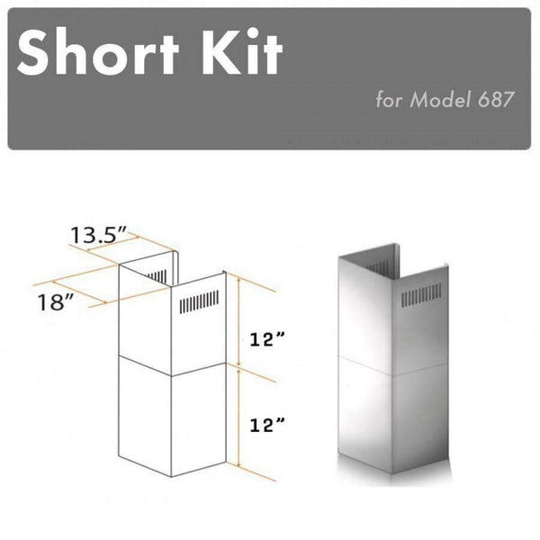 ZLINE Short Kit for 8' Ceilings, SK-687 Range Hood Accessories ZLINE 