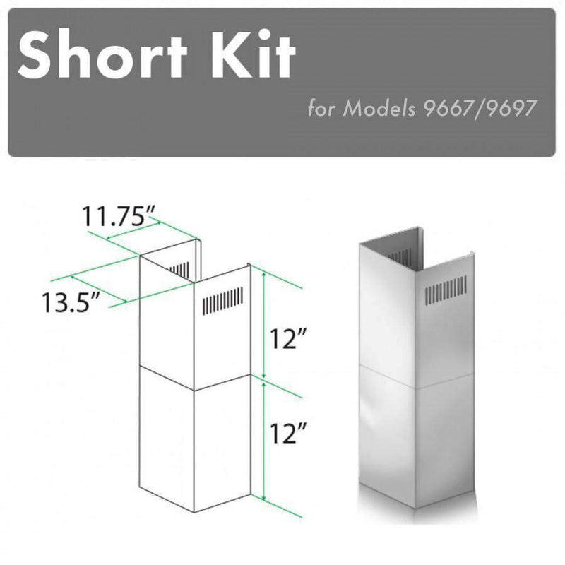ZLINE Short Kit for 8' Ceilings (SK-9667/9697) Range Hood Accessories ZLINE 