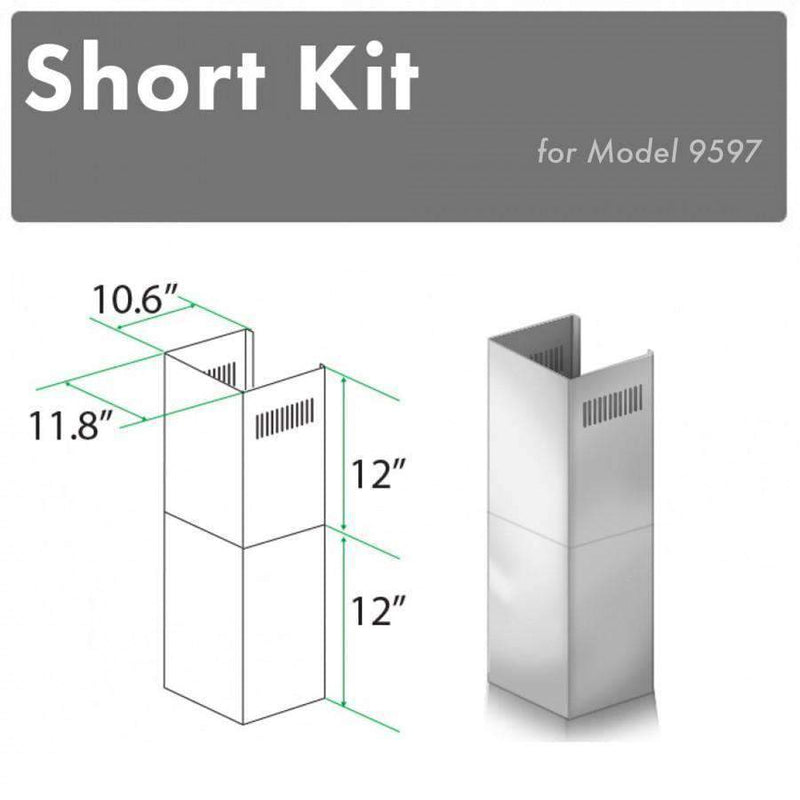 ZLINE Short Kit for 8ft. Ceilings (SK-9597) Range Hood Accessories ZLINE 