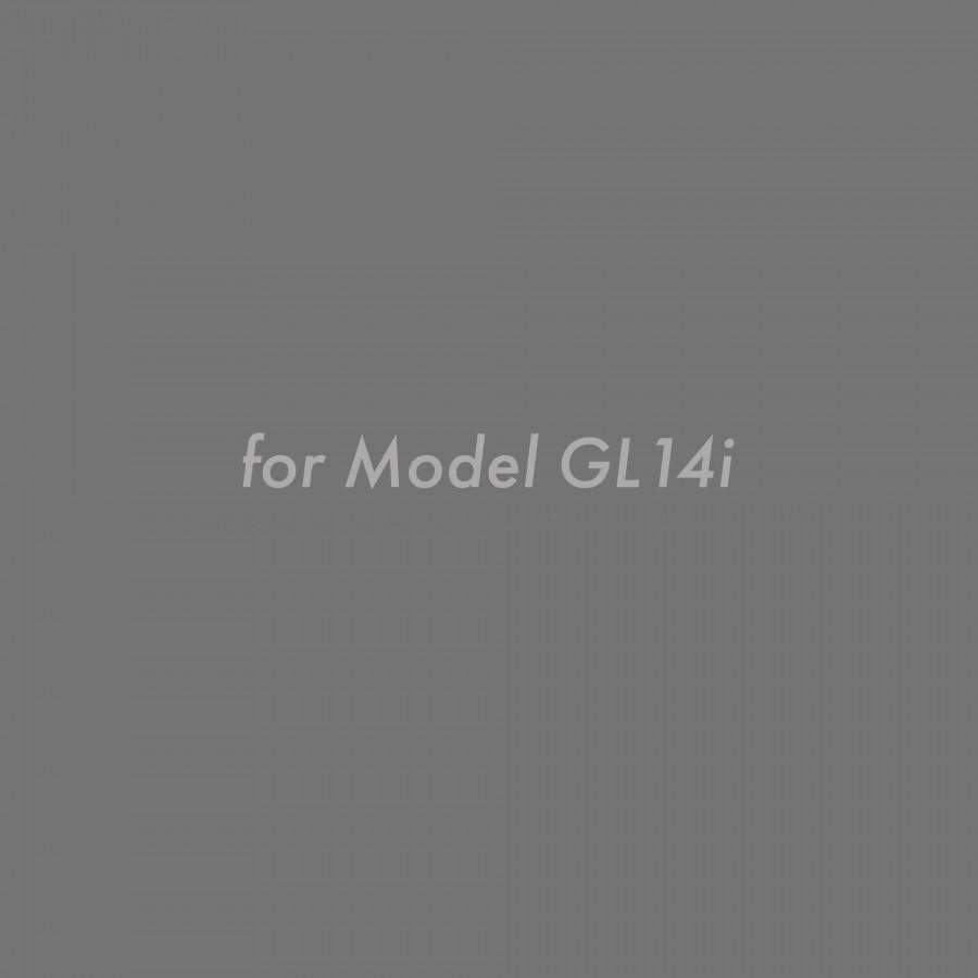 Short chimney kit for Model GL14i text on gray background