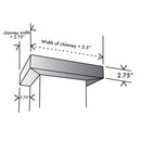 ZLINE Vented Crown Molding for Designer Range Hoods w/Recirculating Option (CM6V-8667B) Range Hood Accessories ZLINE 