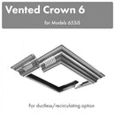 ZLINE Vented Crown Molding Profile 6 for Island Mount Range Hood (CM6V-655iS) Range Hood Accessories ZLINE 