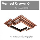 ZLINE Vented Crown Molding Profile 6 for Island Mount Range Hood (CM6V-KB2iC) Range Hood Accessories ZLINE 
